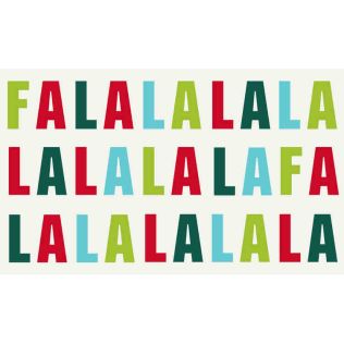 FaLaLaLa Text-ivory