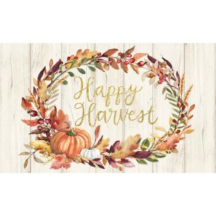 Harvest Wreath Pumpkin-ivory